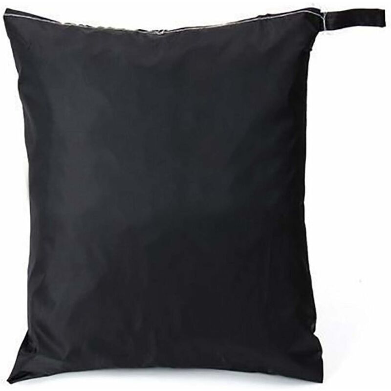 Bain de Soleil Housse de Protection Extérieure 210x80x40-75cm Noir - Tissu Oxford 210D Anti-UV Anti-Vent Imperméable pour Transat Jardin - 2