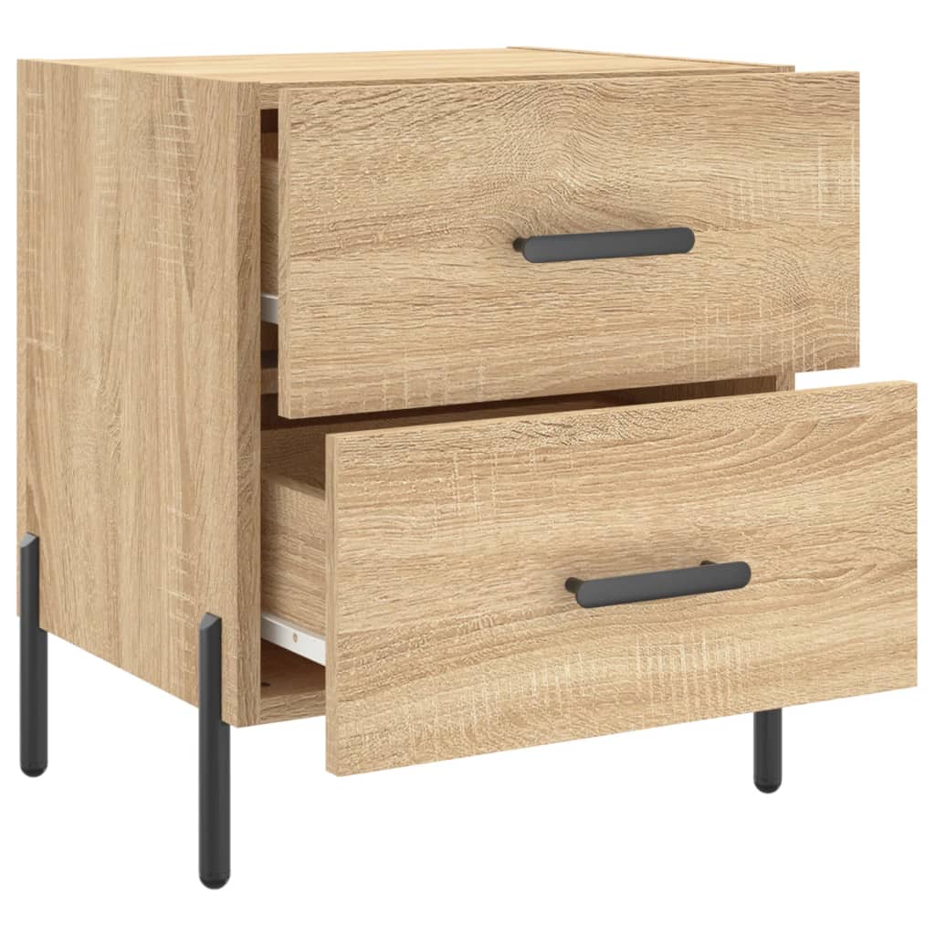 Maison Exclusive - Table de chevet chêne sonoma 40x35x47,5 cm bois d’ingénierie - 5