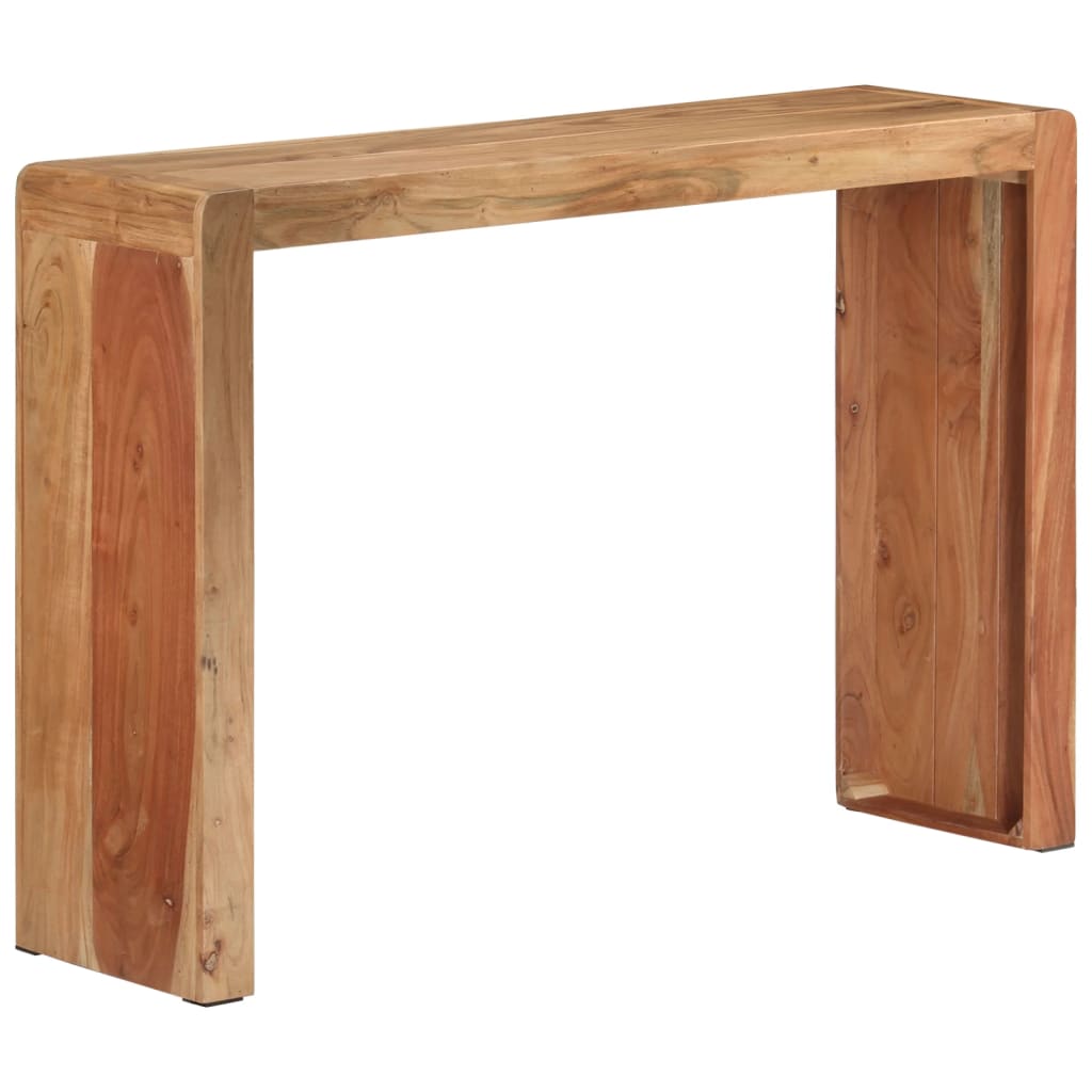 Vidaxl Mesa Consola Madera Maciza De Acacia 110X30x76 Cm , Leroy Merlin
