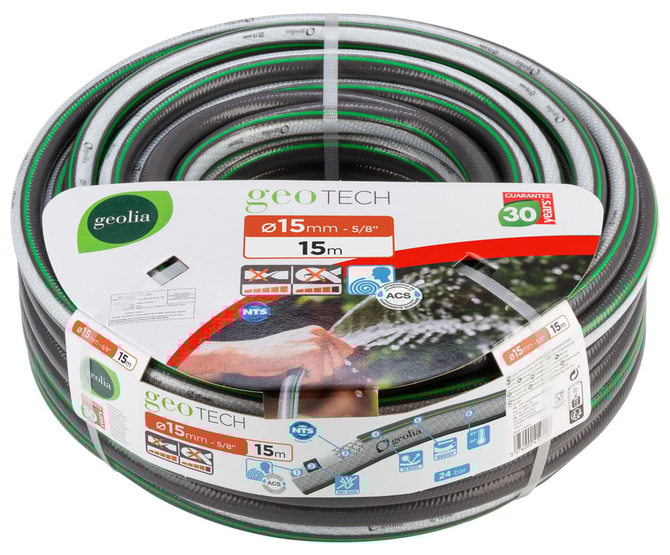 Wąż GEOLIA Tech o średnicy 15 mm i długości 15 m