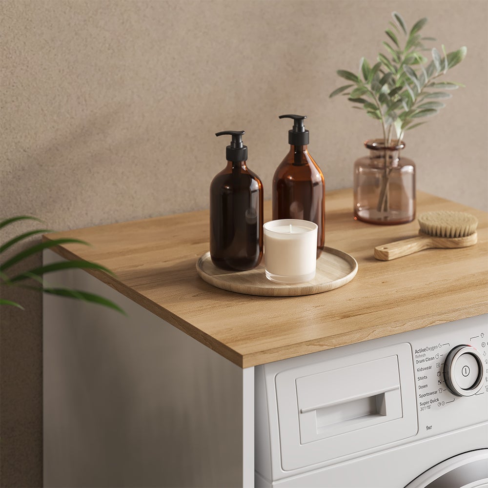 Vicco Armario para lavadora Viktor, Blanco/Artesano, 68 x 88.2 cm - 4