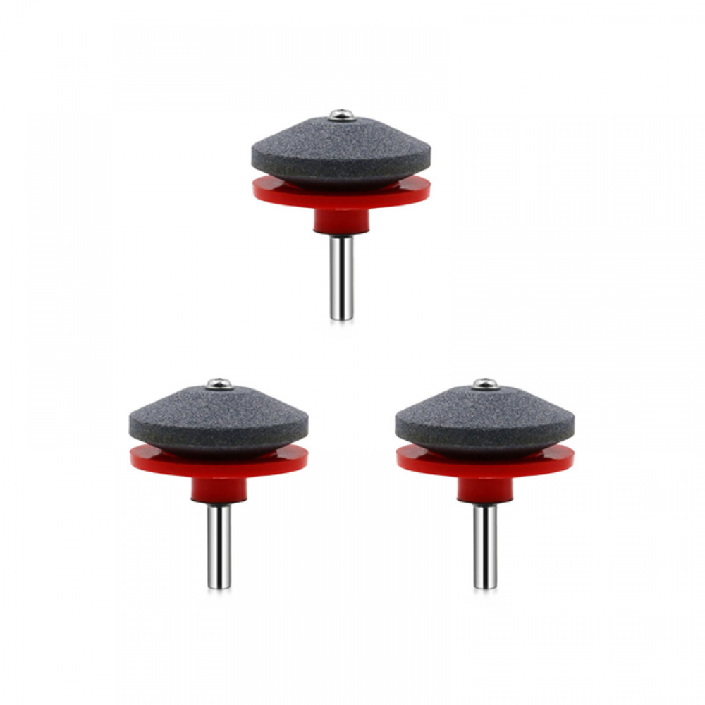 Kit 3 Affûteurs De Lame Pour Tondeuse à Gazon Universels - à Monter Sur Perceuse, Corindon