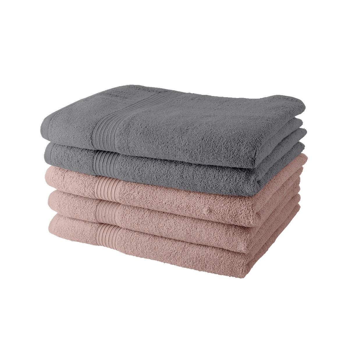 Lot de 5 Draps de Bain coton uni ESSENTIAL | Leroy Merlin