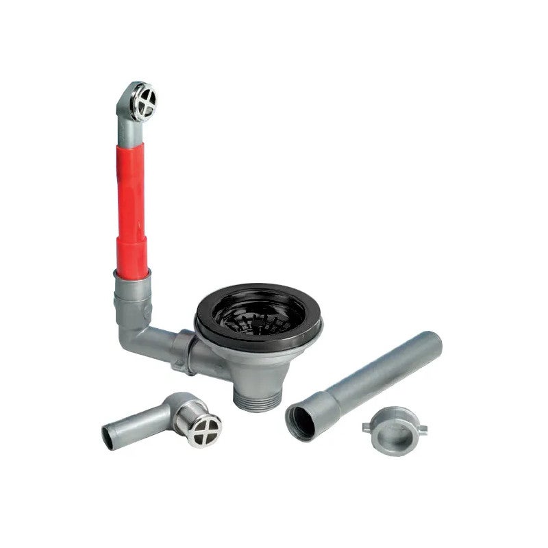 Raccord D'évier Avec Grille Decolav 9296-SN - Finition Nickel Satiné - Sans Trop-plein - Diamètre 1-1/4"