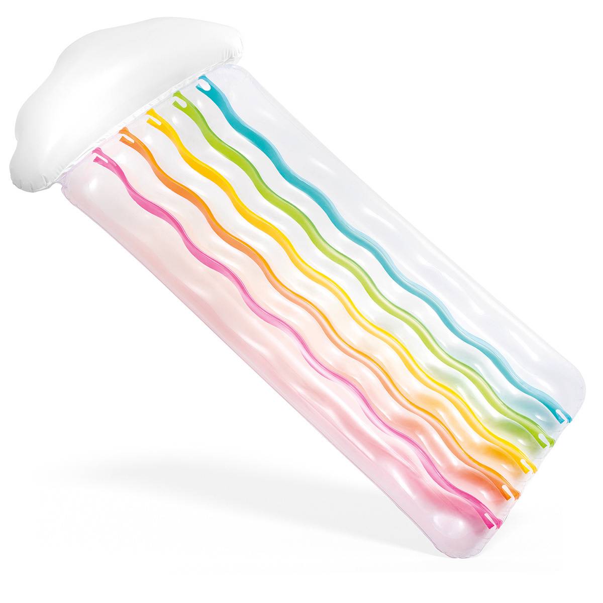 Intex Matelas Nuage Arc-en-Ciel – Gonflable Piscine/Plage – Confort Et Couleurs – Détente Été – Enfant Adulte
