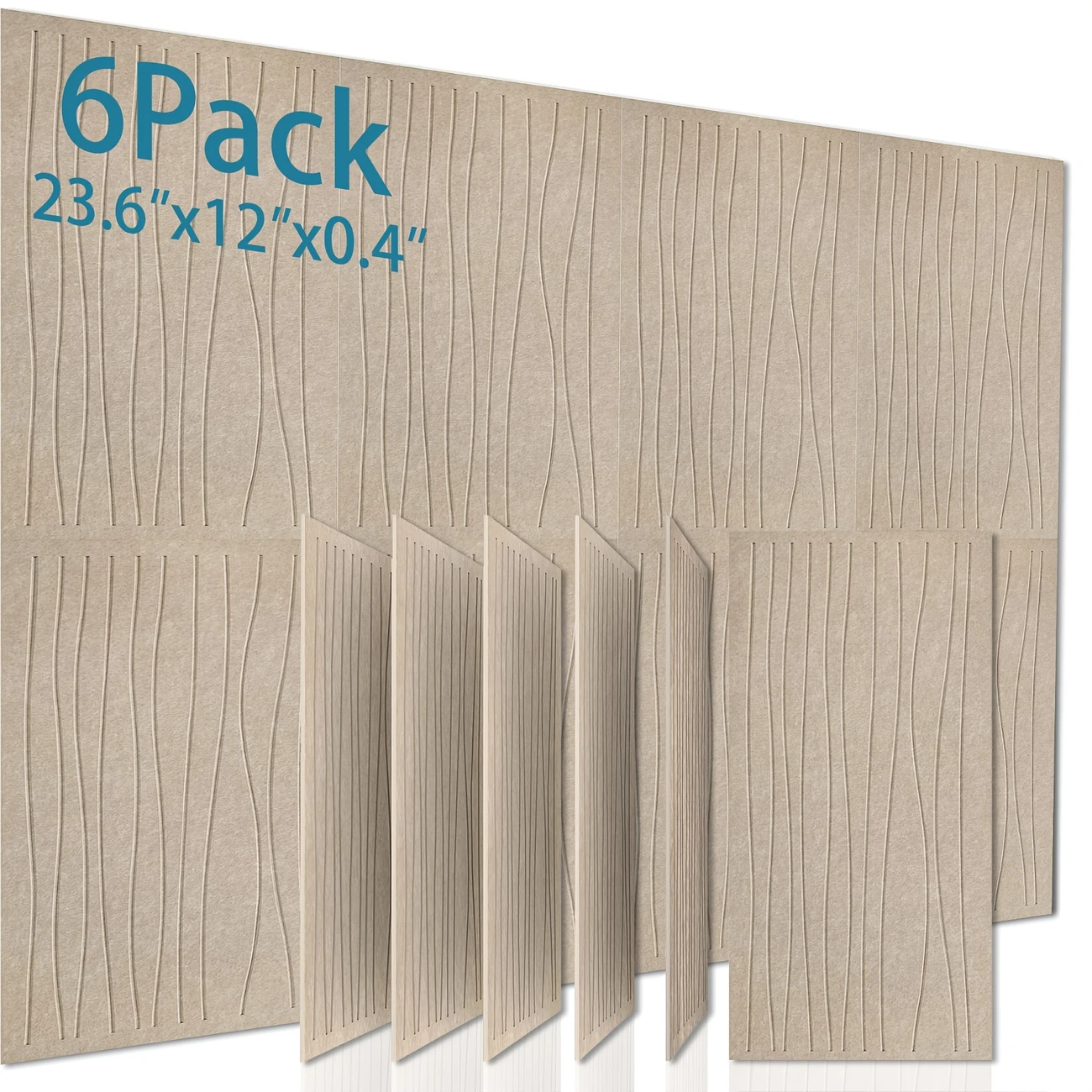 Zestaw samoprzylepnych paneli akustycznych izolacyjnych z poliestru paneli ściennych wygłuszających o wysokiej gęstości x x cm kolor morelowy