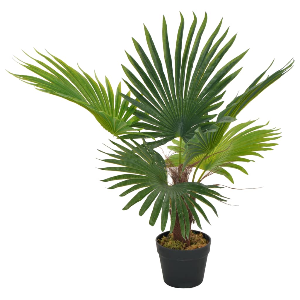 Planta artificial palmera con macetero 70 cm verde vidaXL - 5