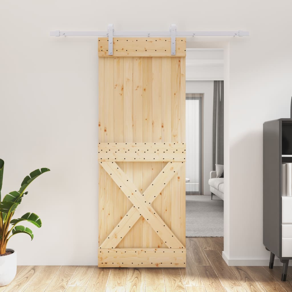 Kit De Herrajes Para Puerta Corredera Oculta - Riel De Aluminio Y 4 Ruedas, Soporta 80 Kg, Para Puertas De 30-50 Mm Grosor, Longitud Personalizable