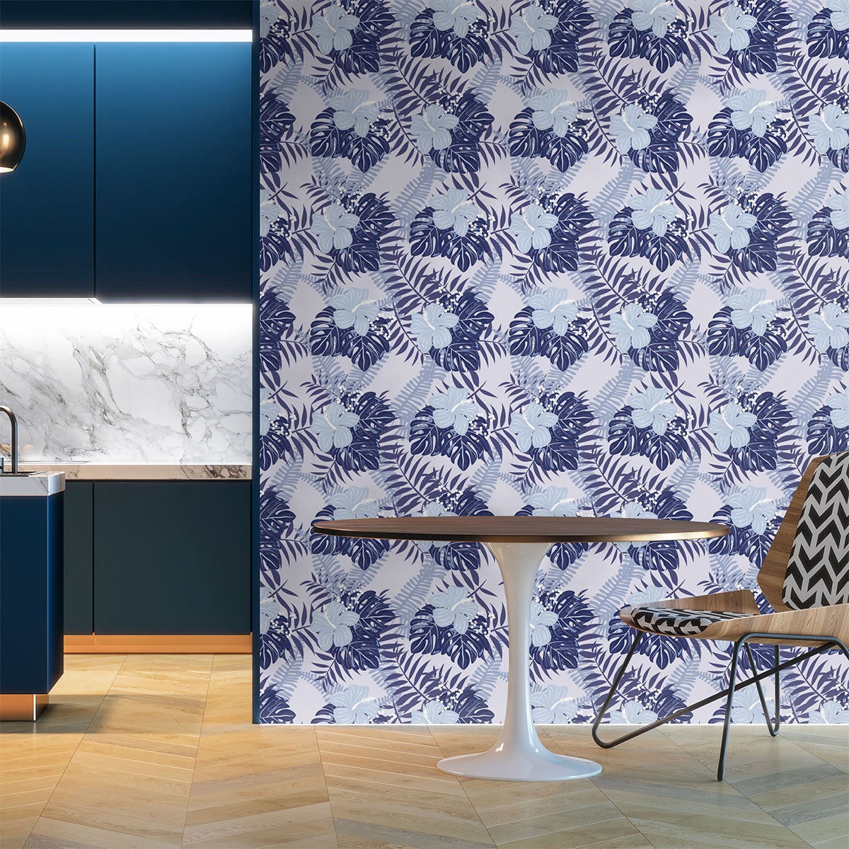 Adesivo carta da parati tropicale Rio Branco - Sticker adesivo - adesivi murali - 40x40cm - 5