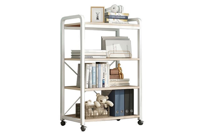 BAKAJI Mobile Scaffalatura Scaffale Porta Microonde ed Elettrodomestici da Cucina Struttura in Metallo con 4 Ripiani in Legno MDF Design Moderno Industriale Dimensione 60 x 40 x 123 cm BAKAJI Mobile Scaffalatura Scaffale Porta Microonde ed Elettrodomestici da Cucina Struttura in Metallo con 4 Ripiani in Legno MDF Design Moderno Industriale Dimensione 60 x 40 x 123 cm