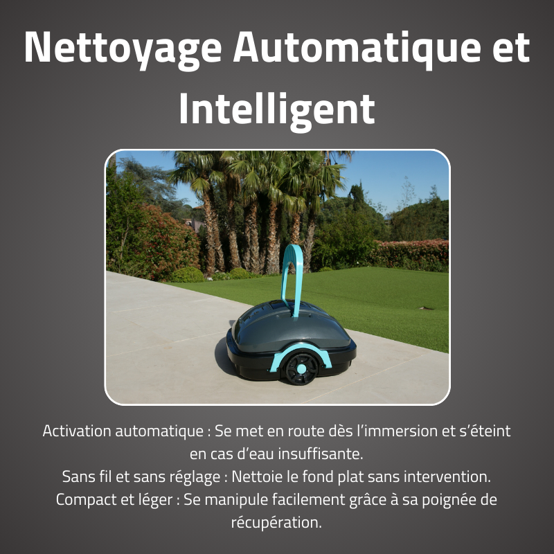 Bestway Robot piscine autonome Platy - nettoyage fond plat - 18m² max - 2