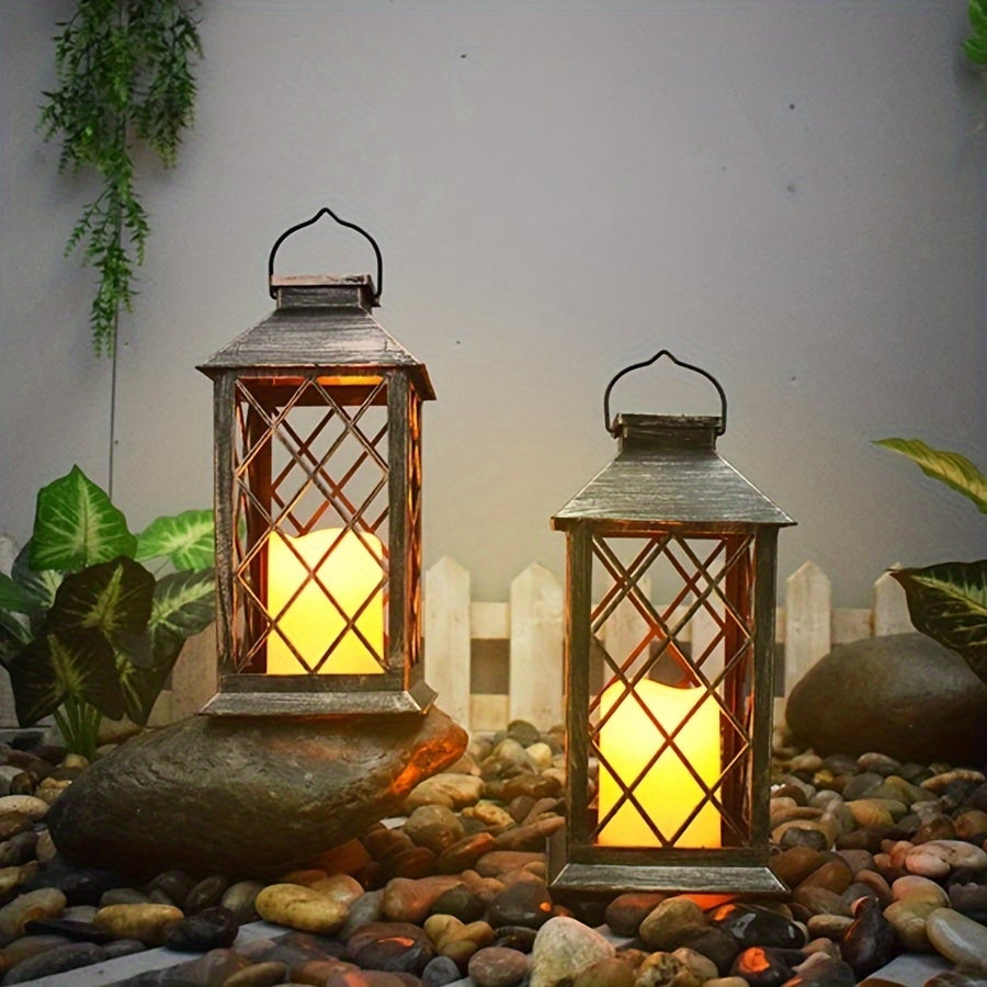 Candele Solari LED Per Esterno - 6 Luci Tremolanti Impermeabili, Senza Fiamma, Ricaricabili Al Sole, Per Giardino E Terrazzo