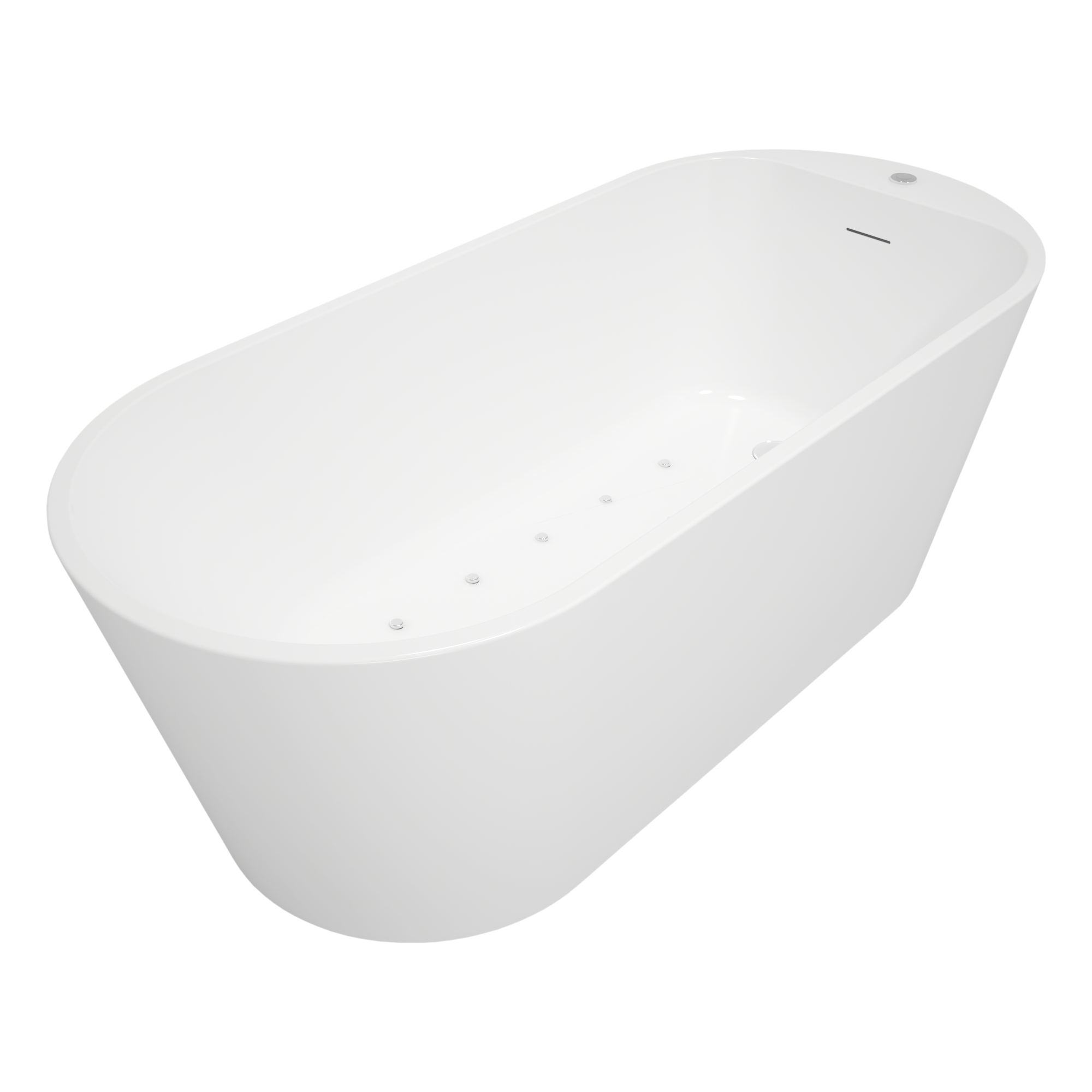 METROPOLE - Baignoire Balnéo VELORA L. 170x80cm, blanc - 5