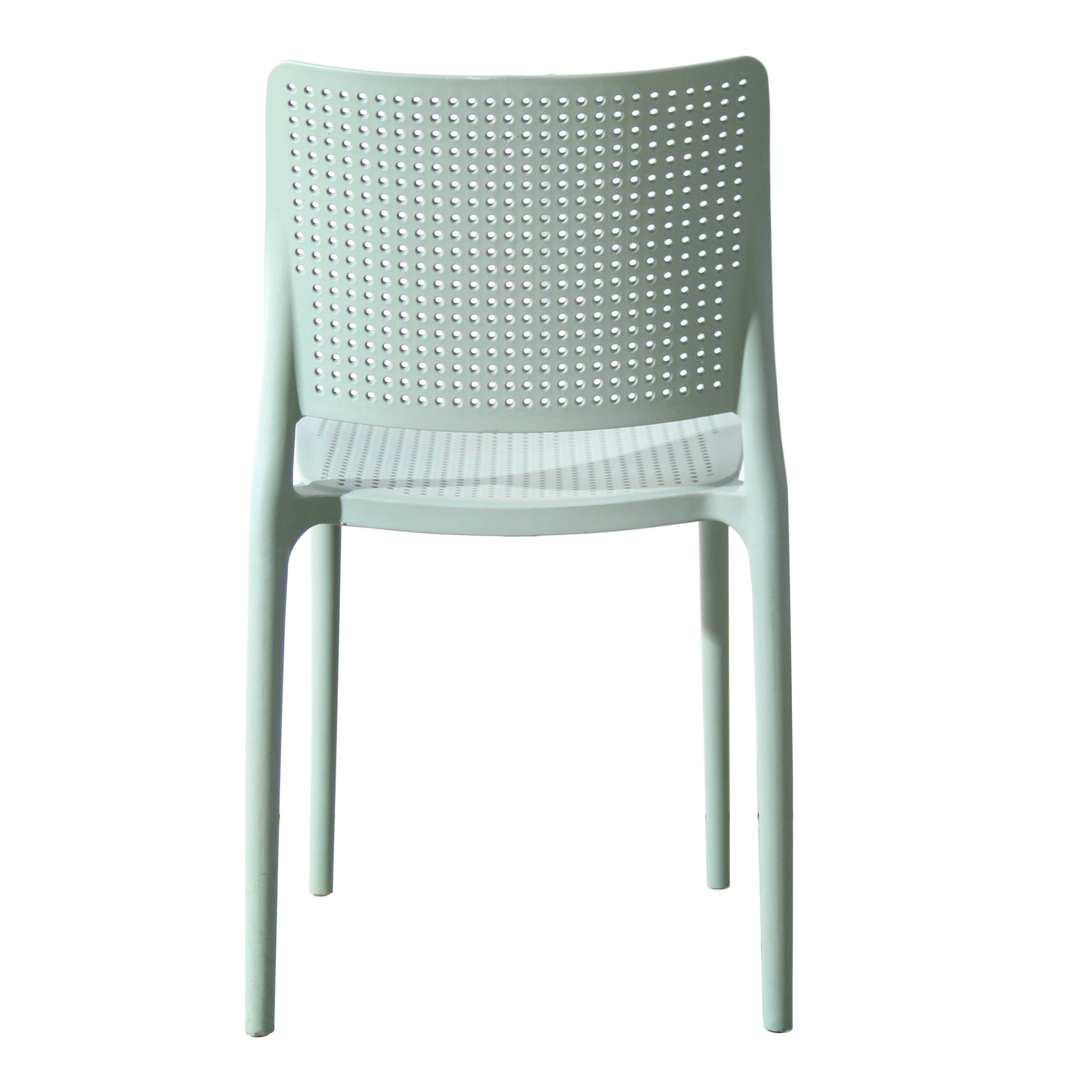 Chaise de jardin sans coussin Riga en Polypropylène Vert - 6