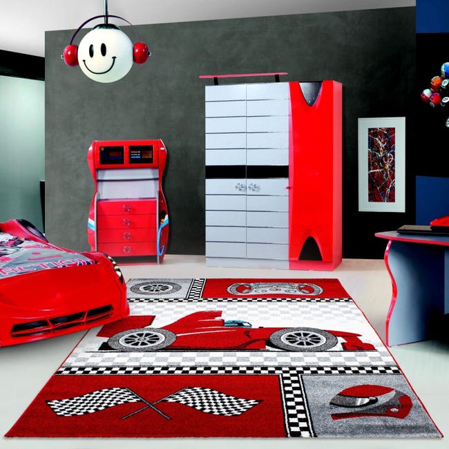 Tapis FUN Route pour enfants, rue, animaux gris 120x170 cm Tapis FUN Route pour enfants, rue, animaux gris 120x170 cm