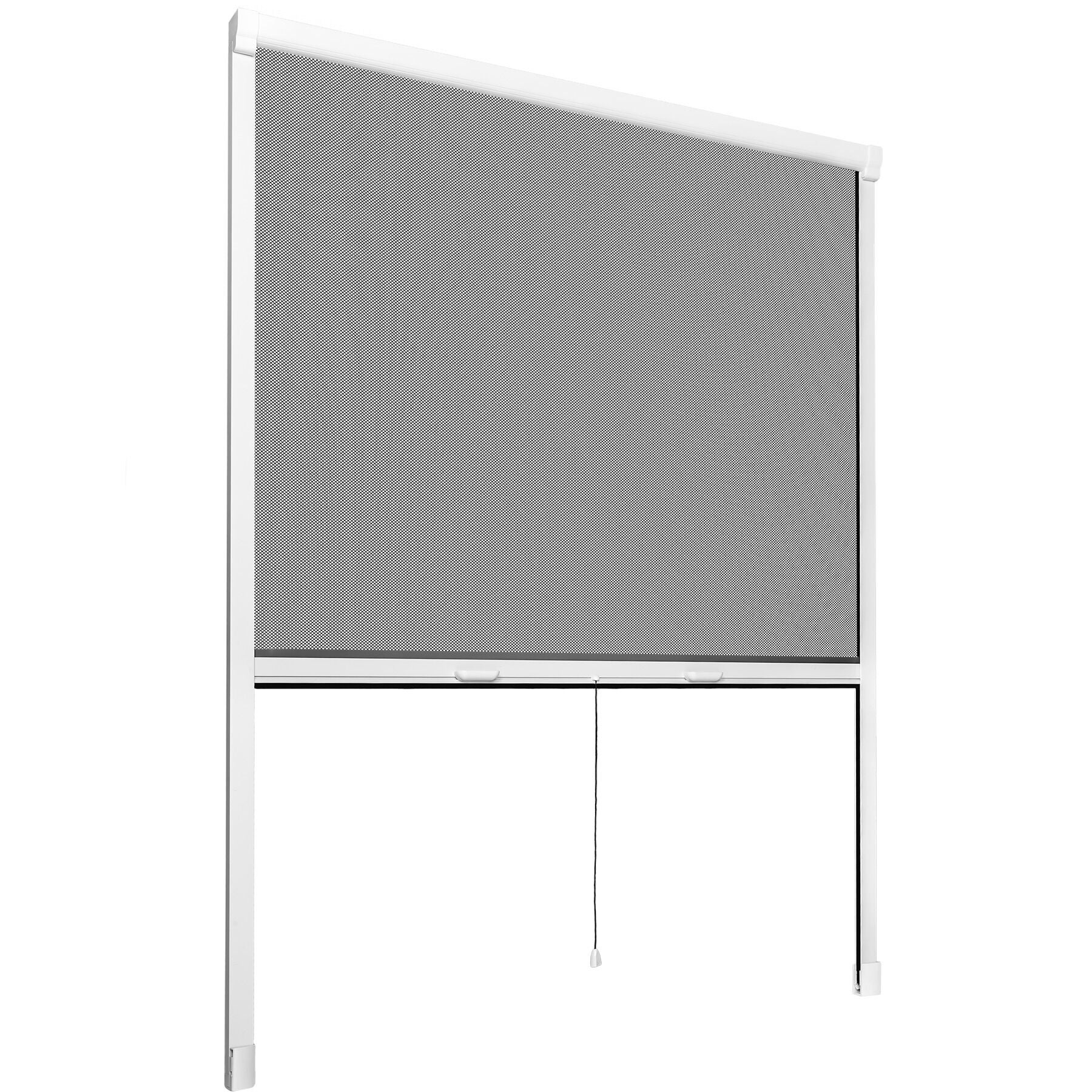 Zanzariera Per Finestra In Alluminio A Rullo Bianca 110 X 160 Cm 