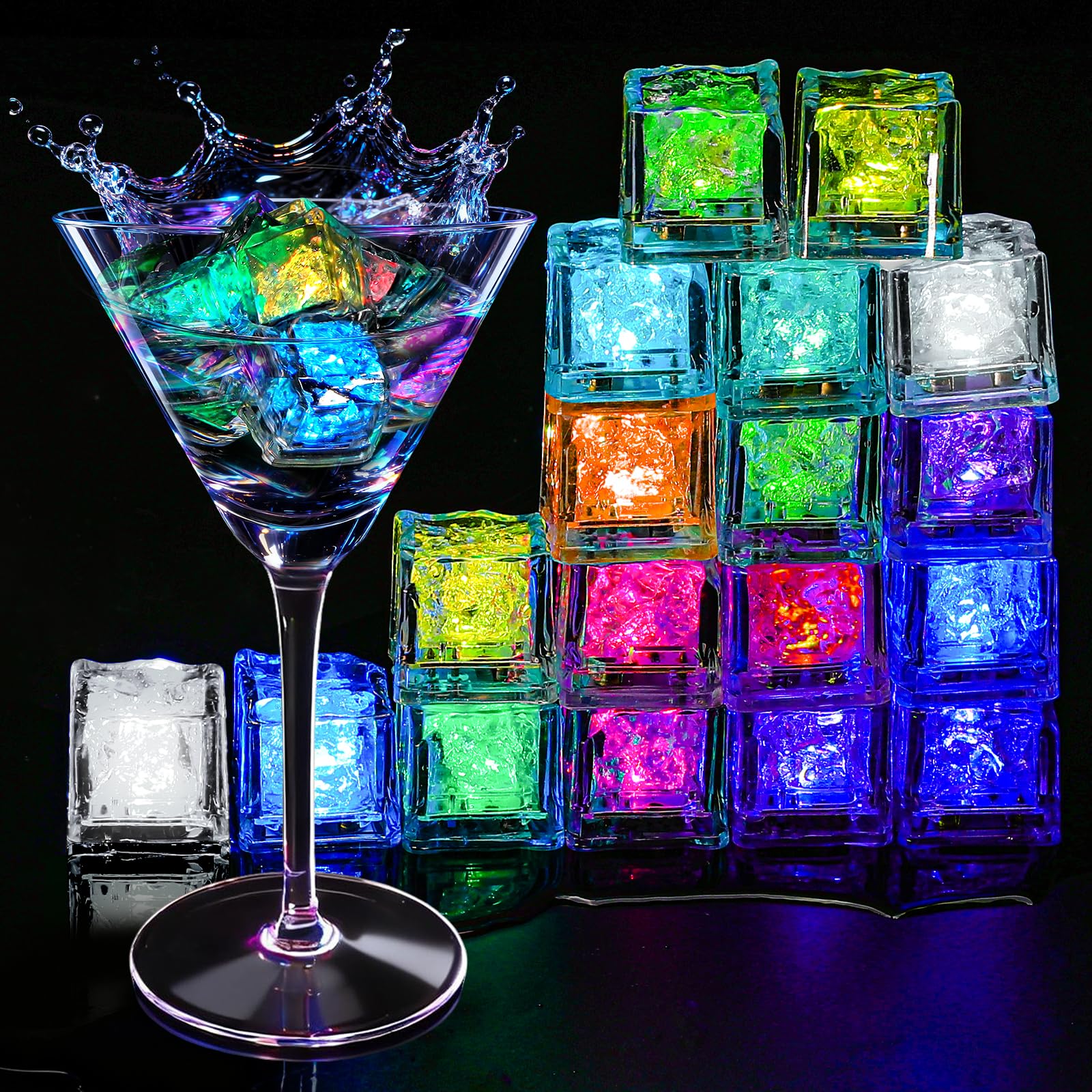 Cubetti Di Ghiaccio A LED Impermeabili Crestech Luci Lampeggianti