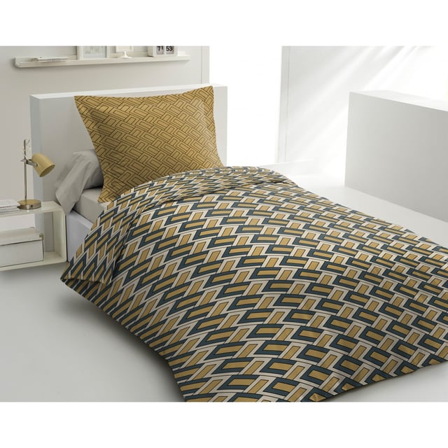 MINERVA Parure de Couette 100% Coton 57 fils COULEURS - Beige, MATIÈRE - 100% COTON, TAILLES - 140 x 200 cm