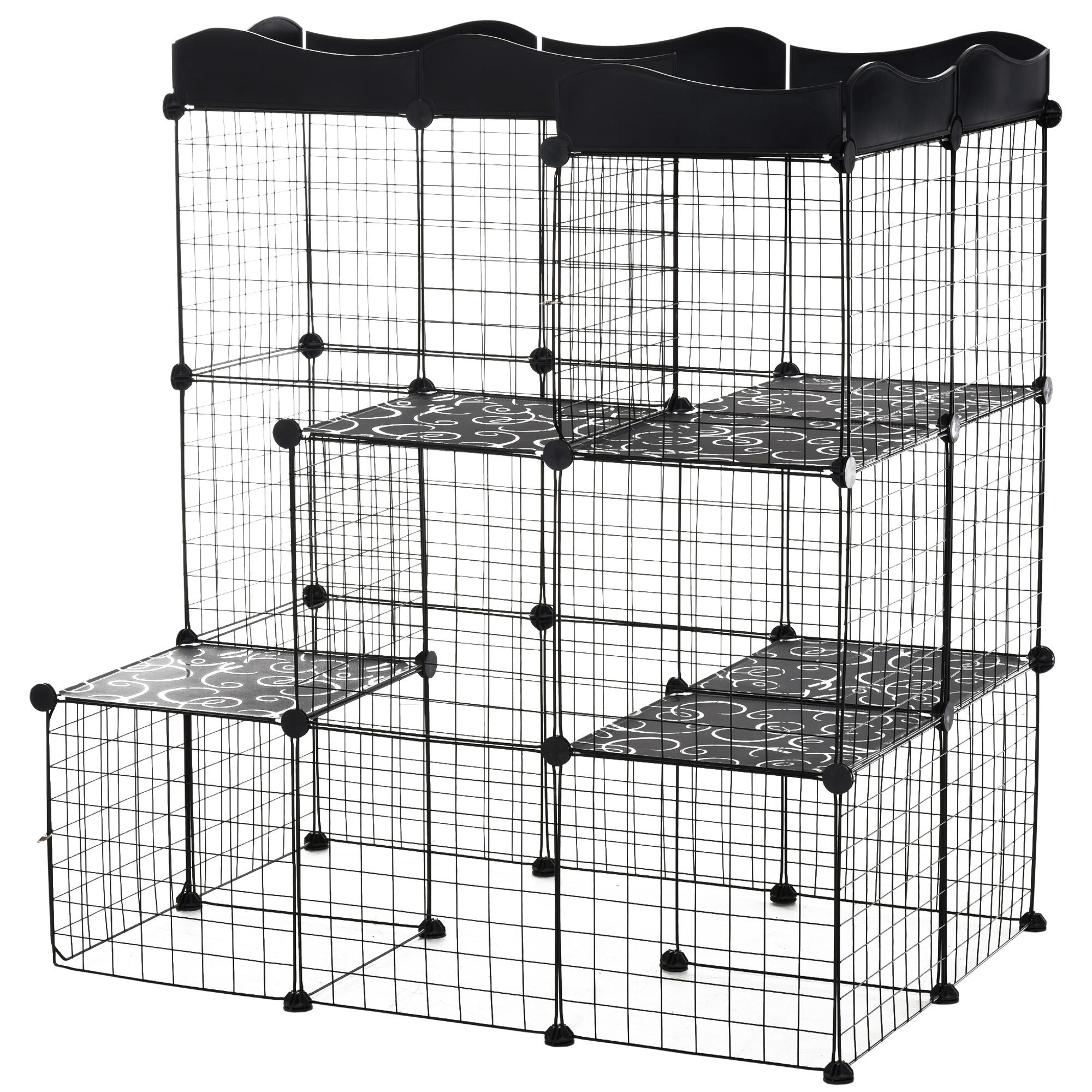 Liste Animaux Rongeurs Cage parc enclos pour petits animaux et chats 105 x 70 x 116 cm ...