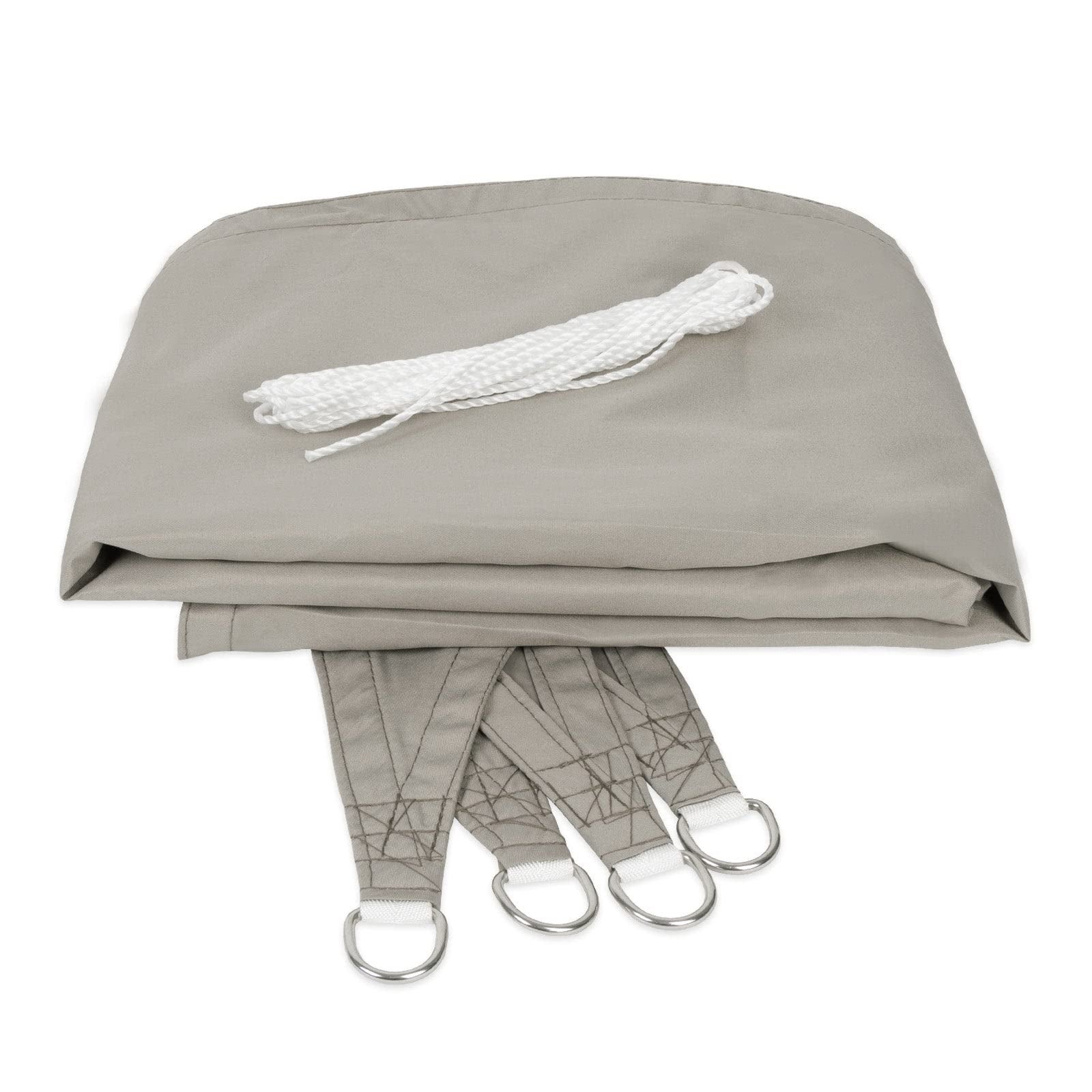 Voile d'ombrage Hydrofuge, Gris, 3 x 3 m - 4