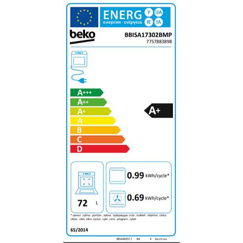Four encastrable BEKO BBISA17302BMP VapeurAssist - 9