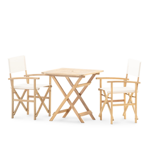 Set Giardino Pieghevole BAKAJI Con 2 Sedie E Tavolo - Arredo Esterno In Textilene E Acciaio