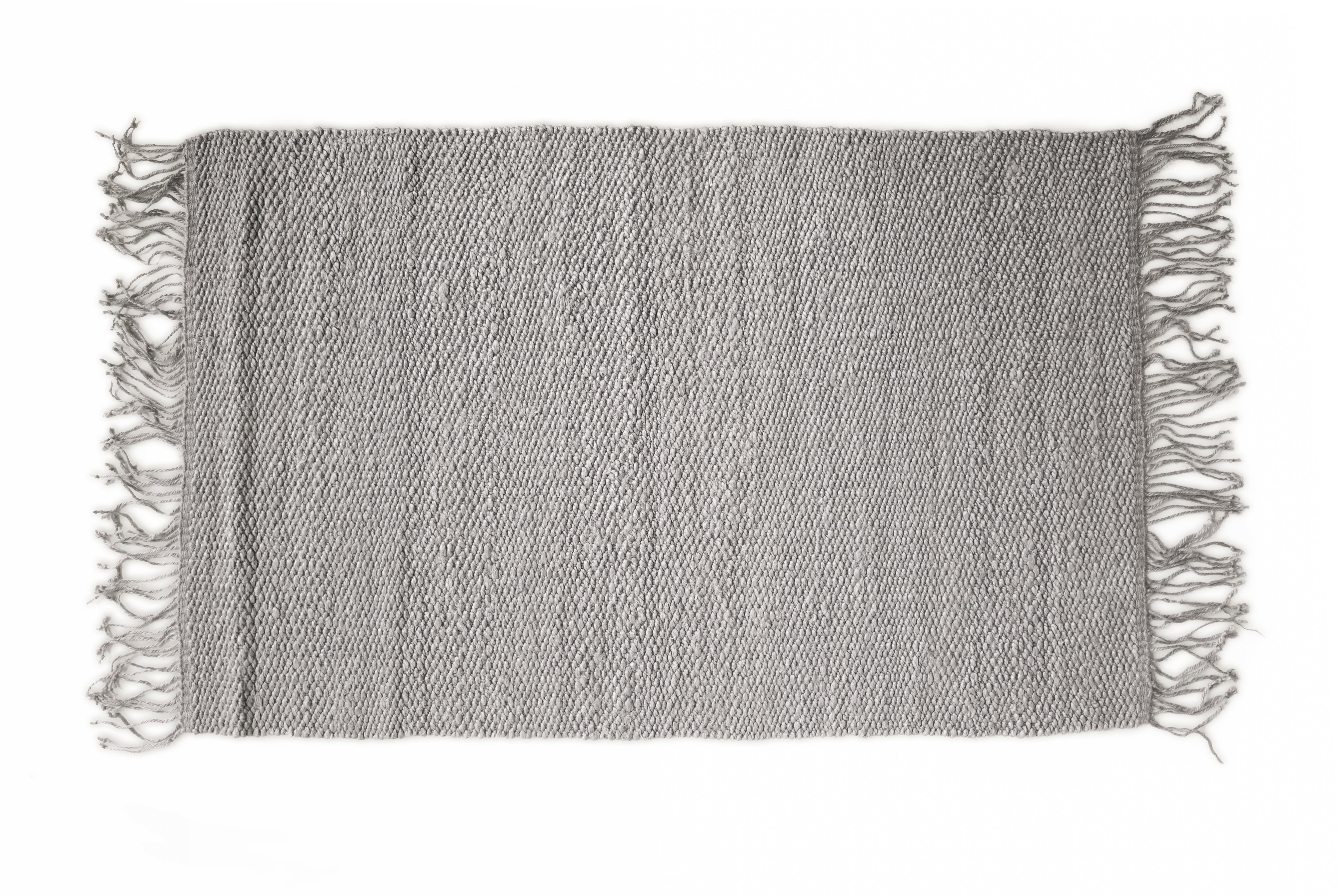 Dywan Vintage Szary z Juty 120x170 CM – Ręcznie robiony, Z naturalnych włókien, Idealny do pokoju dziecięcego