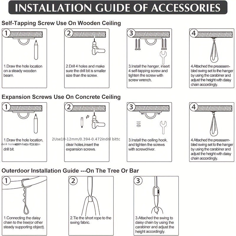 Balançoire sensorielle, balançoire thérapeutique pour enfants et adultes, hamac pour enfants autistes, bleu ciel, 1 x 2,8 m - 9