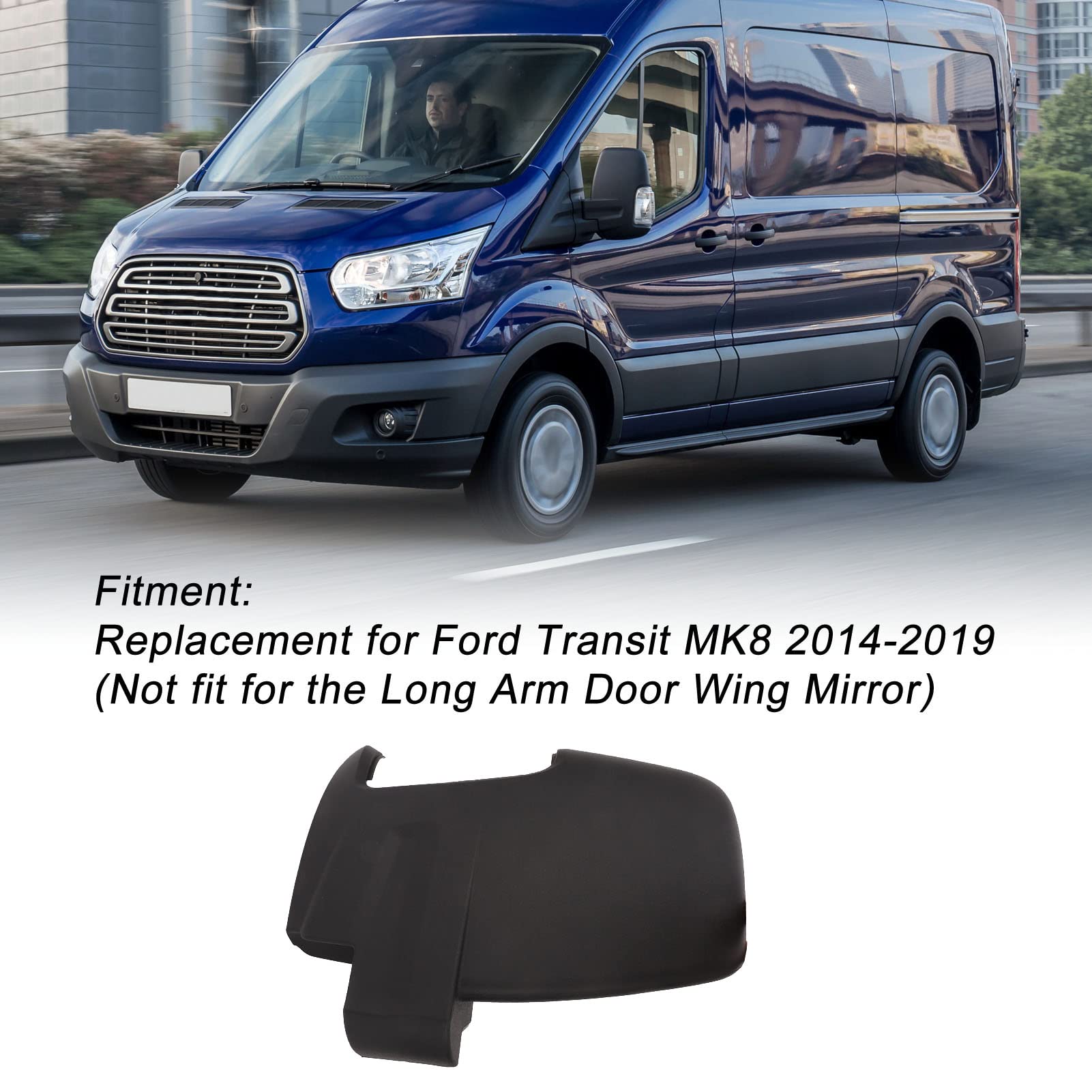 Copertura specchietto retrovisore per Ford Transit MK8 2014-2019 (destra 74211 TLA A00) - 6