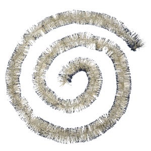 Lot De 4 Rouleaux De Ruban Guirlande Noël Scintillant - 5m X 2cm, Rouge, Vert, Or, Argent, Pour Décoration Et DIY