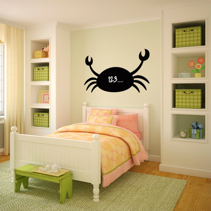 Adesivo ardesia Silhouette granchio - Sticker adesivo - adesivi murali - 75x135cm - 3