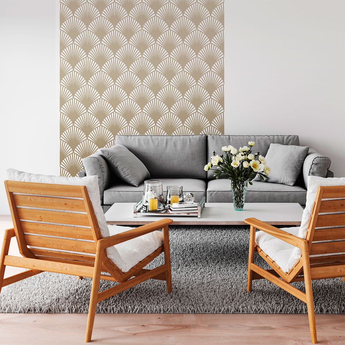 Adesivo arazzo scandinavo vilfred - Sticker adesivo - adesivi murali - 30x30cm - 5