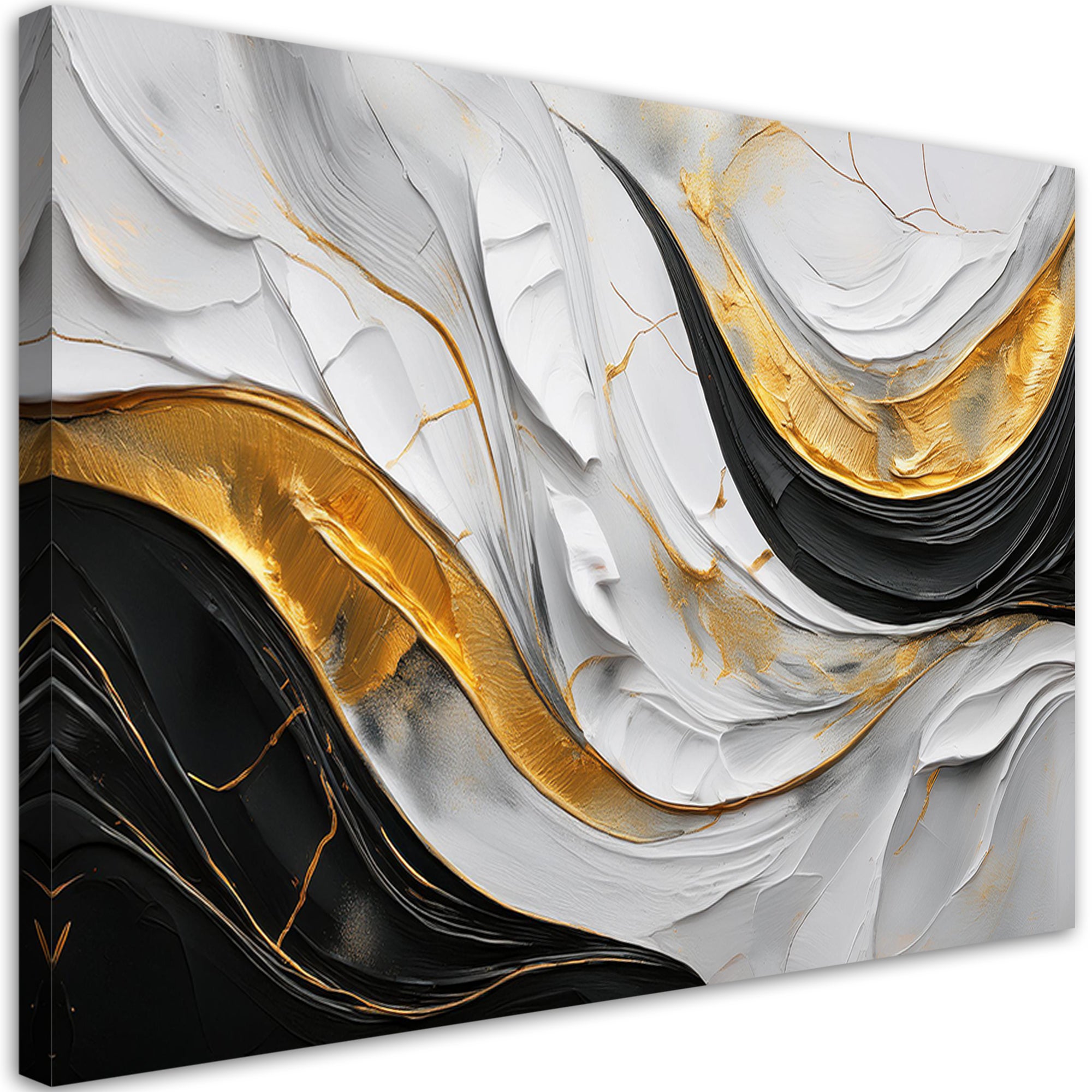 Obraz na płótnie, Fale Abstrakcja Glamour 100x70