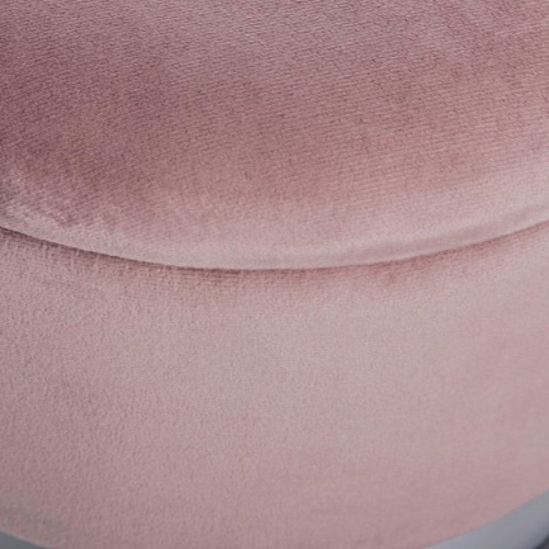 Ensemble de deux poufs ouvrants modernes gris rose gris - 3