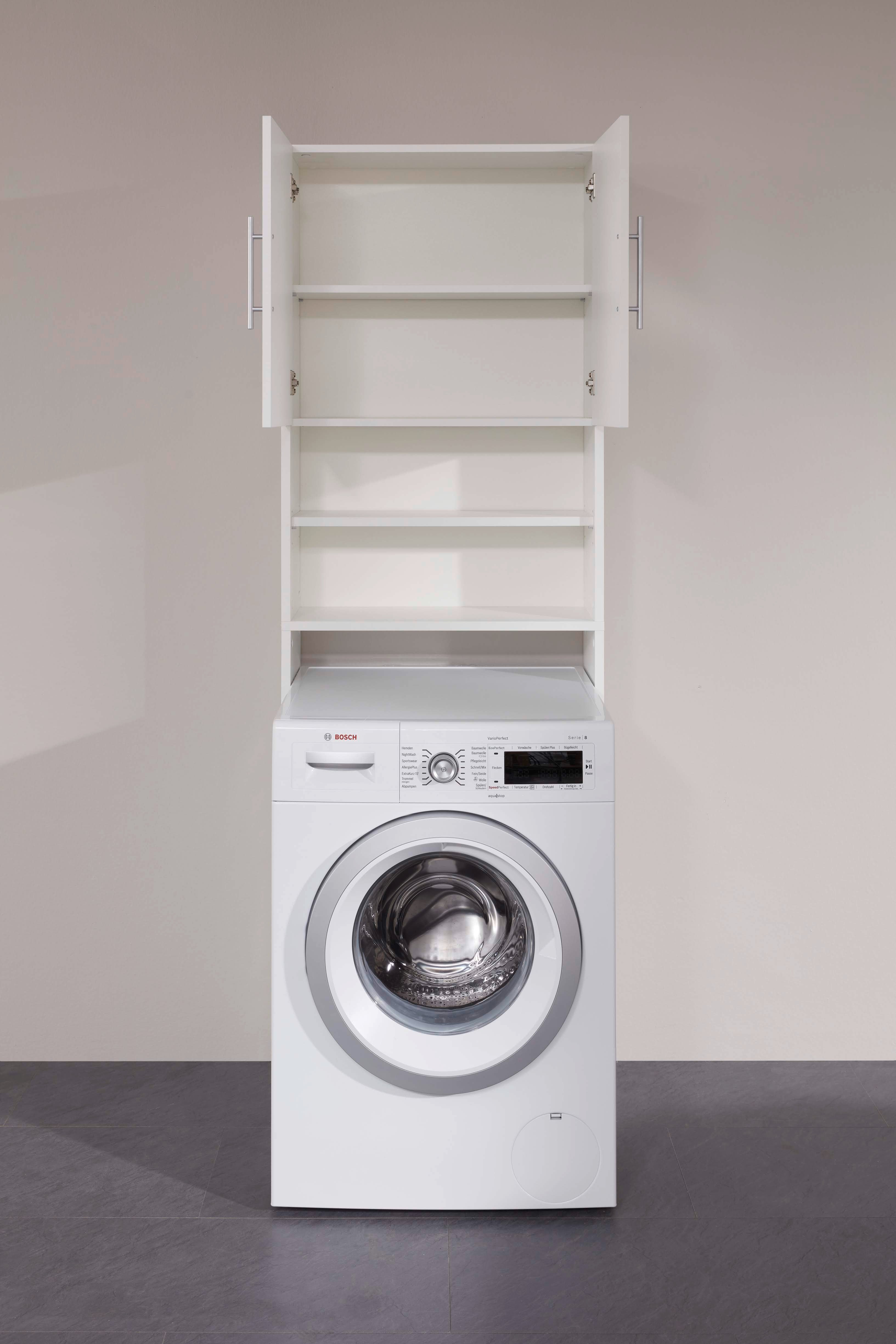 BASIX meuble de salle de bain mélaminé emplacement lave linge LHP