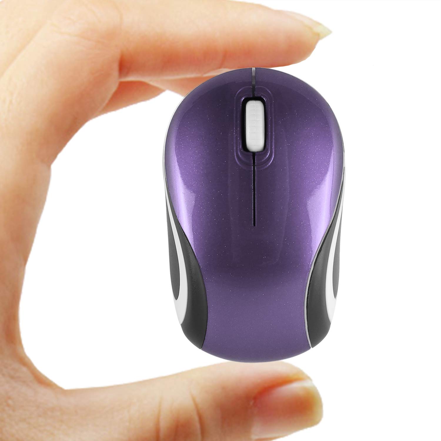 Mouse wireless,Simpatico mini mouse portatile wireless 1000 DPI viola ...
