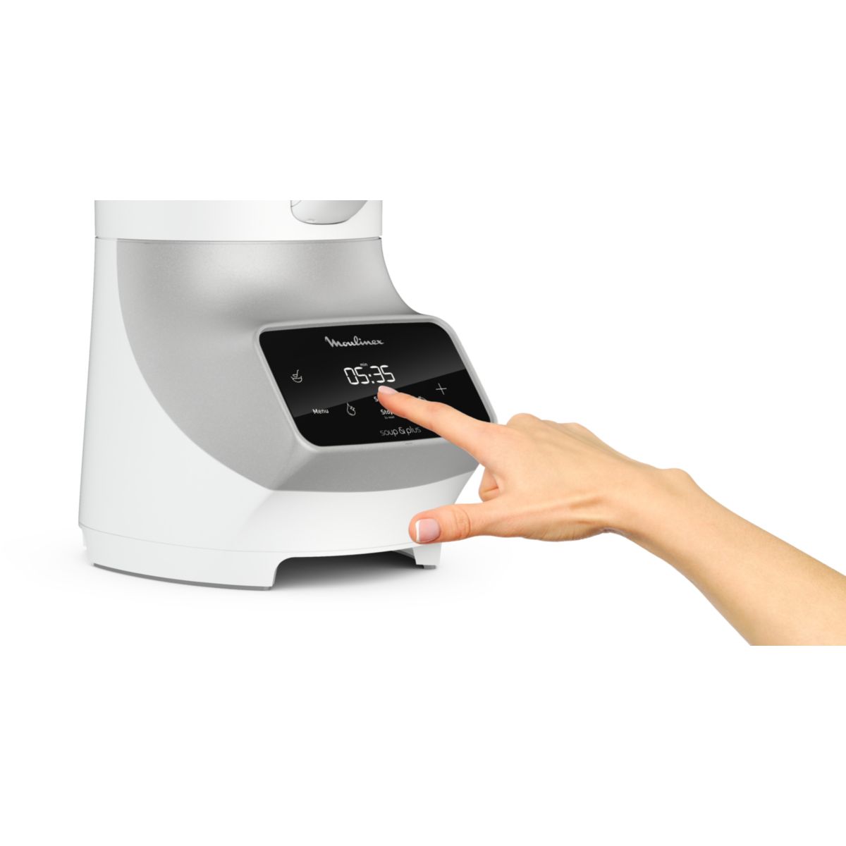 Blender chauffant MOULINEX SOUP et PLUS LM926B00 BLANC 2L + bol vapeur - 6