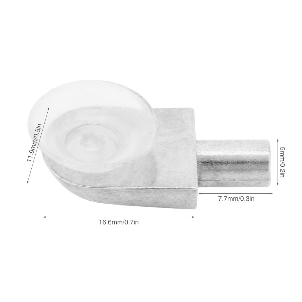 Lot de 10 supports d'étagère d'angle en verre pour meubles de cuisine - 2