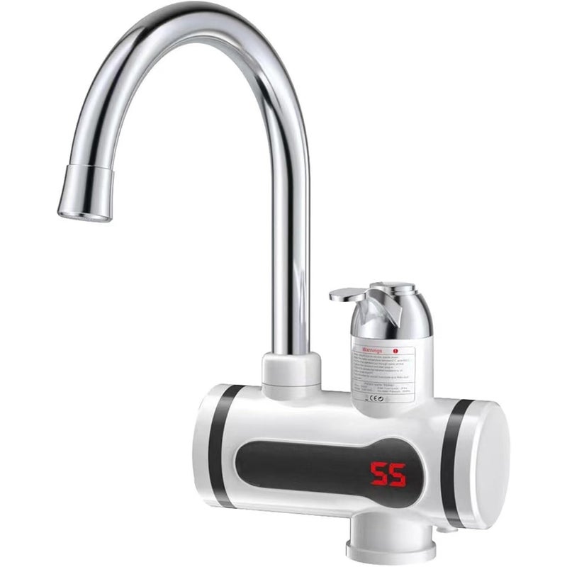 360 Elektryczny podgrzewacz wody z kranem, natychmiastowy, do kuchni, szybkie nagrzewanie, LED, nowy - norma europejska