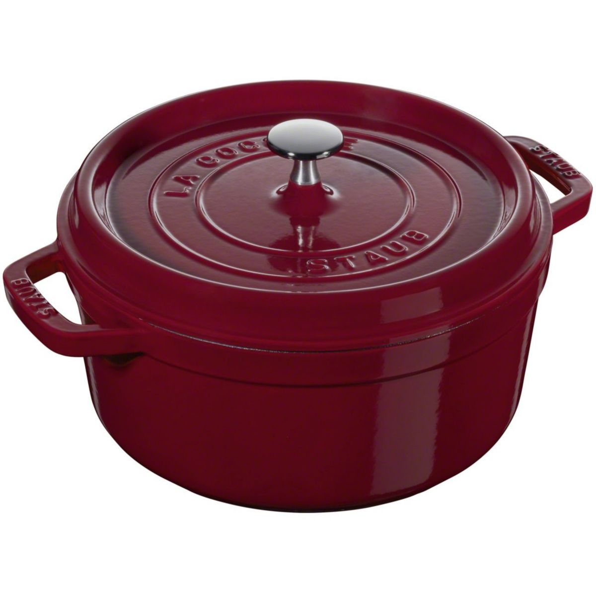Cocotte STAUB 24 cm Bordeaux | Leroy Merlin