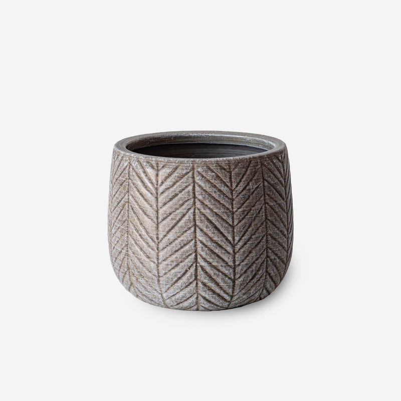 Okrągła ceramiczna doniczka pionowa Ø16,5x13 cm