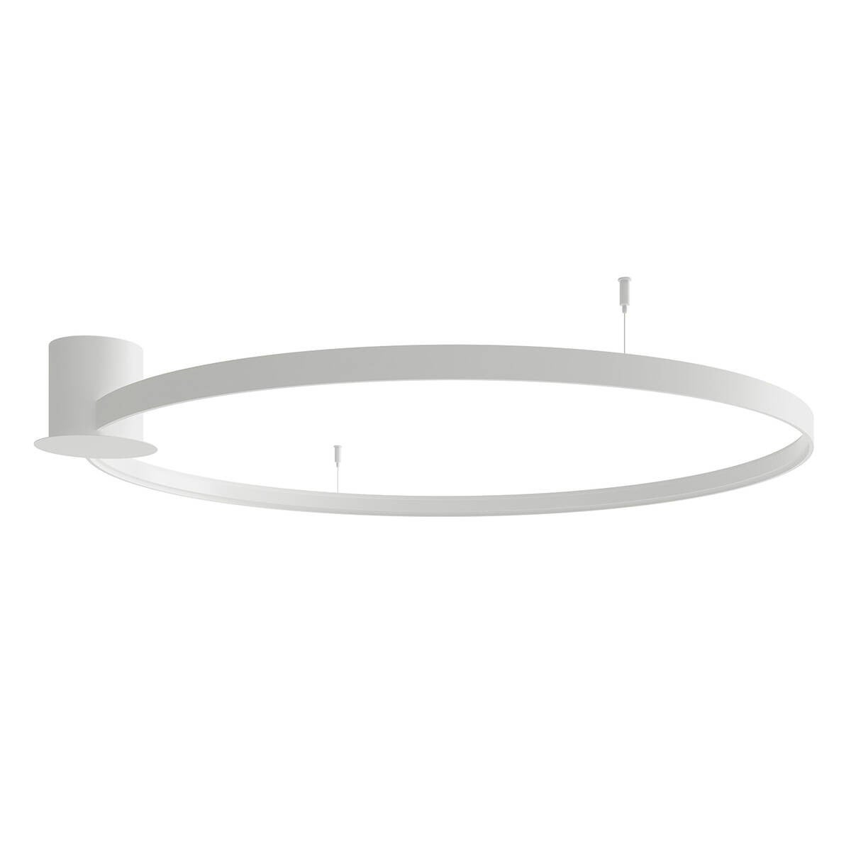 Plafon Rio okrągły biały LED 44W 4000K 5314lm wym: 12,5 x 115 cm IP20 aluminium Thoro Lighting