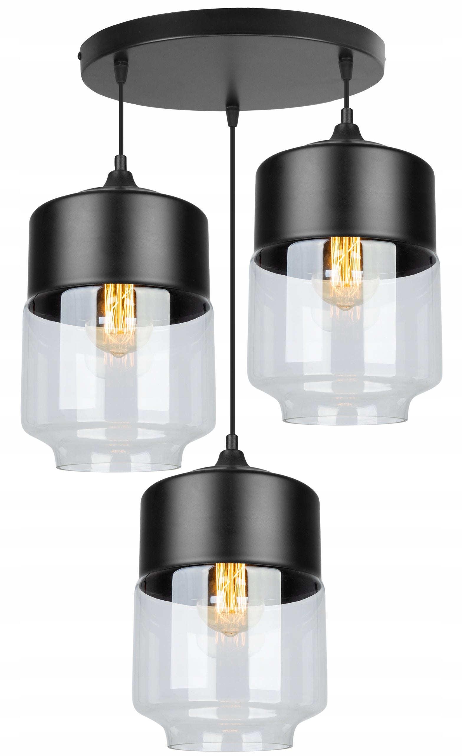 Lampa sufitowa wisząca plafon ze szklanym kloszem Light Home LH