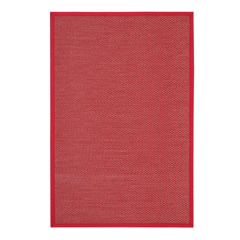 Winylowy dywan Premium z lamówką, alfombra de PVC antypoślizgowy i odporny Czerwony, 60 x 90 cm
