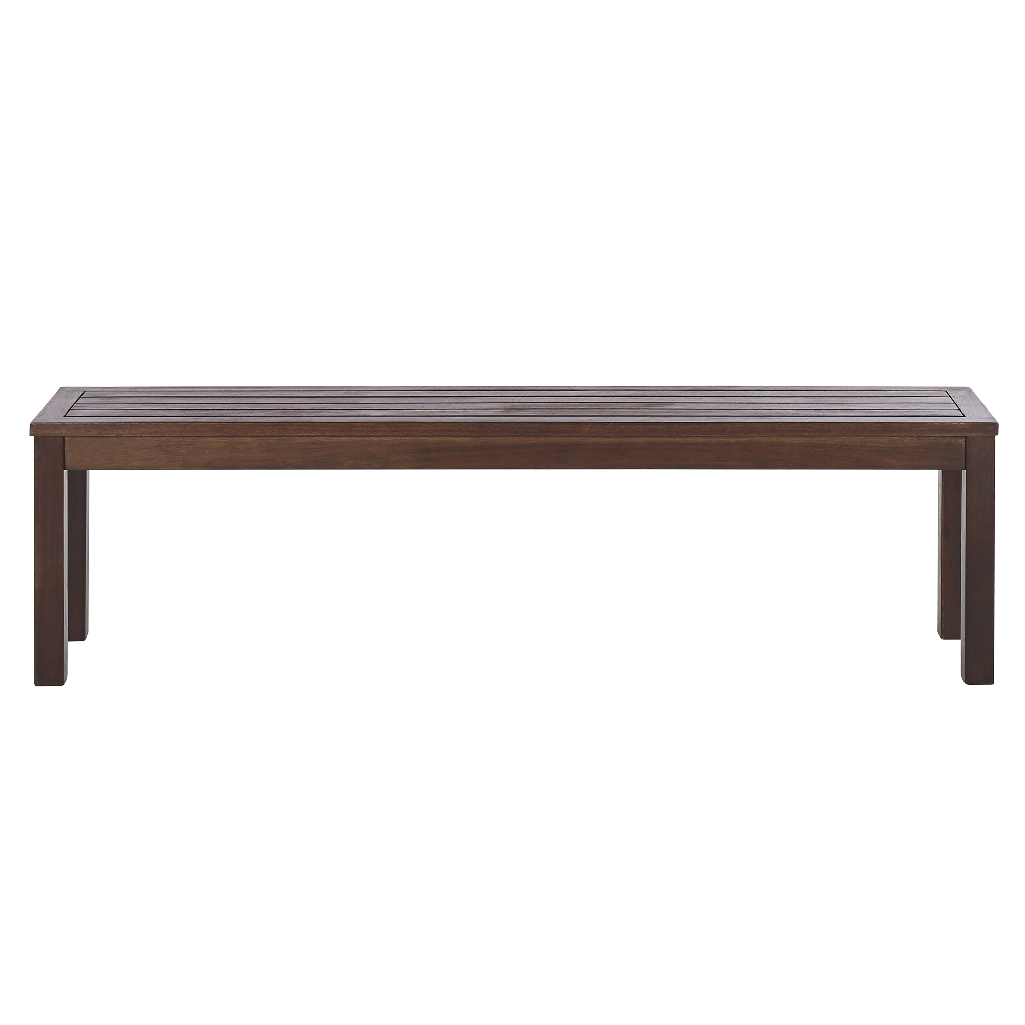 Panchina da giardino Balcony pieghevole 2 posti in teak con seduta in