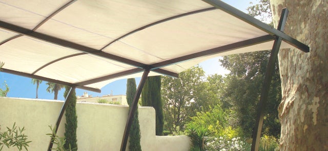 Toile en polyester et pvc 350gr/m² pour pergola Sydney coloris ecru