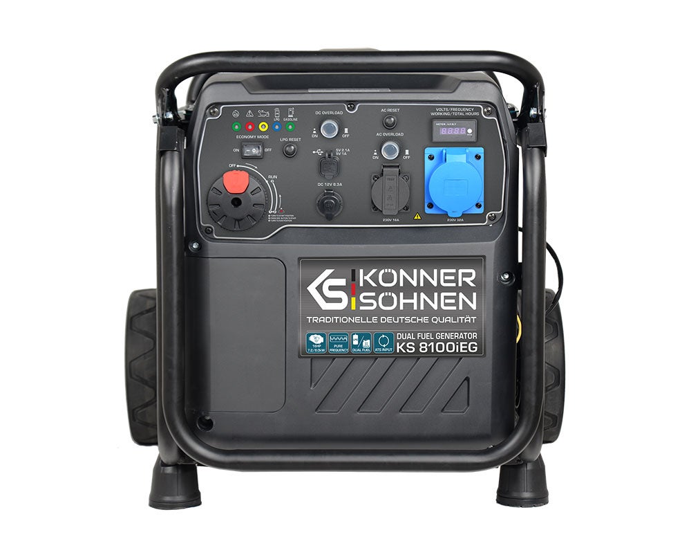 Groupe électrogène à essence-gaz de type inverter KS 8100iEG Puissance maximale 8.5 kW - 3