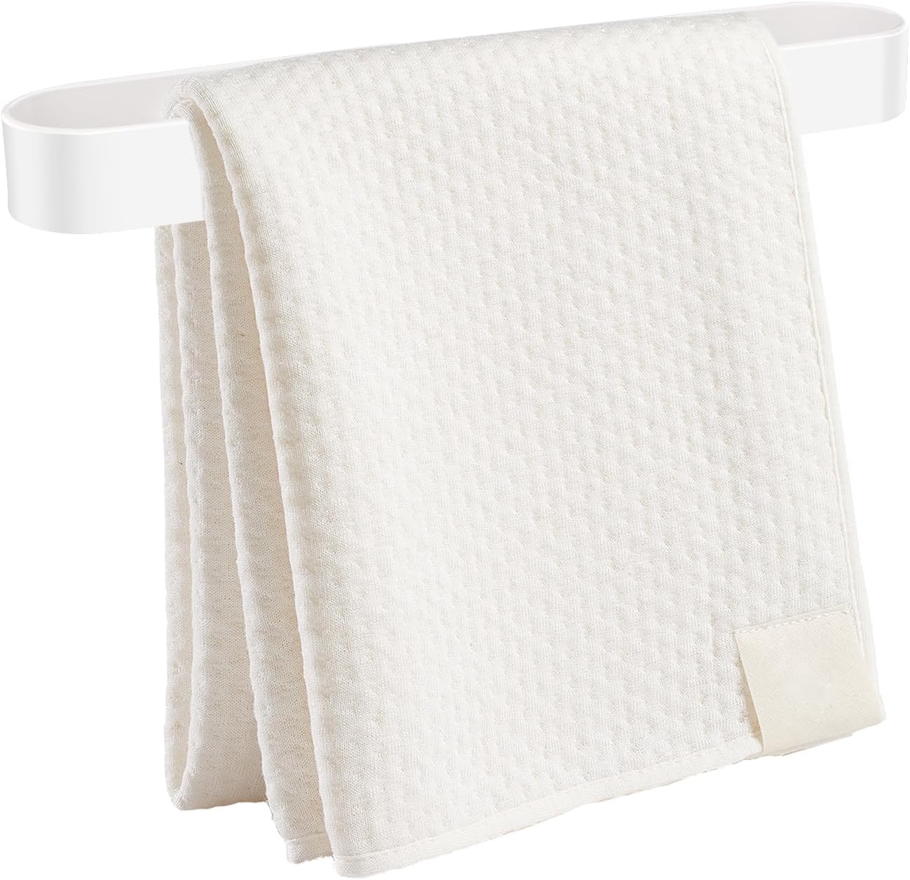 Porte-Serviettes, 30 cm Porte-Serviettes Auto-Adhésif et à Vis pour Salle de Bain Cuisine (Blanc Porte-Serviettes, 30 cm Porte-Serviettes Auto-Adhésif et à Vis pour Salle de Bain Cuisine (Blanc