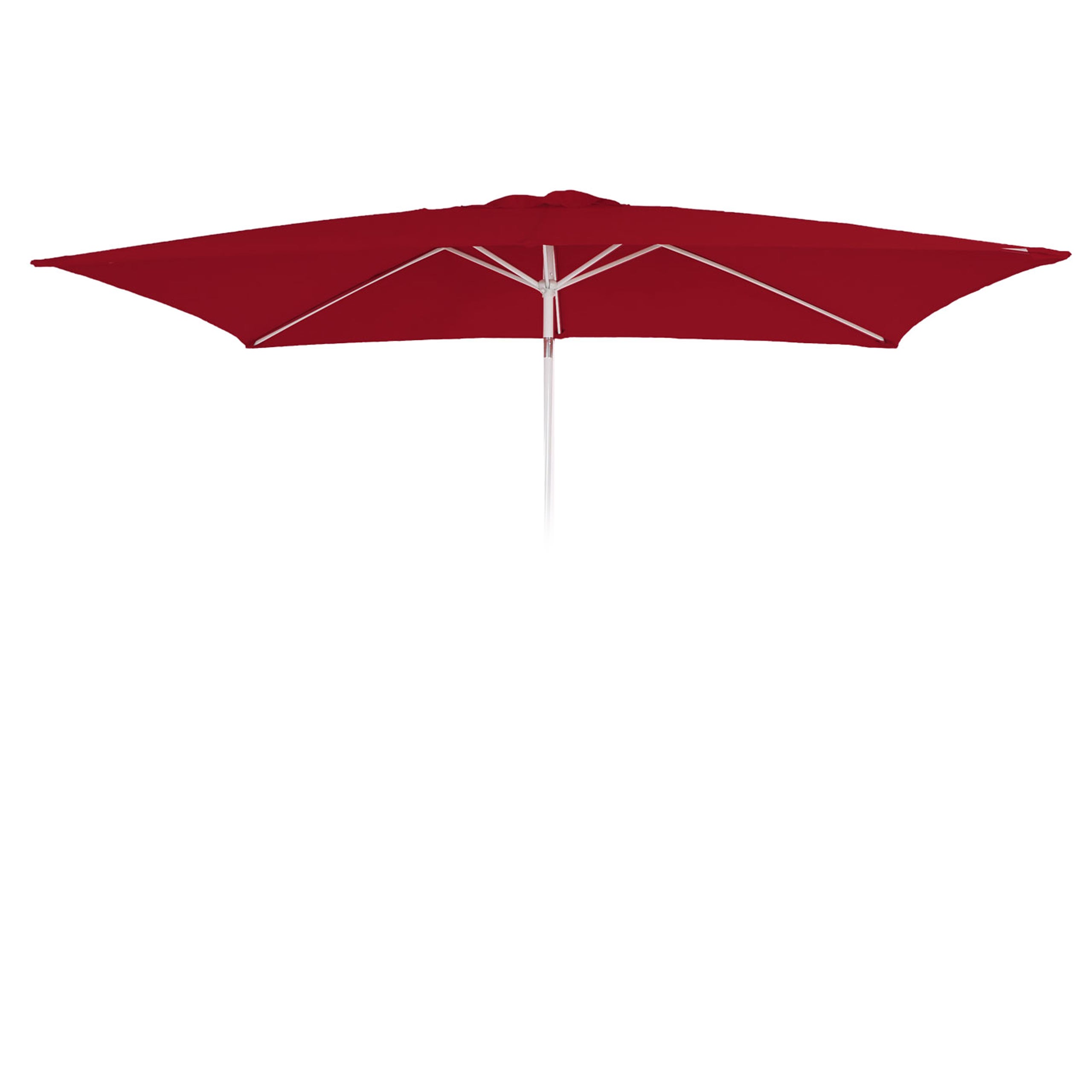 Pokrowiec wymienny na parasol N23, pokrowiec wymienny na parasol, 2x3m prostokątny materiał/tkanina 4,5kg UV 50+ ~ bordo
