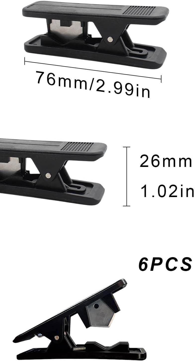 Set di 6 tagliatubi in plastica, tagliatubi in nylon, tagliatubi in silicone, tagliatubi in gomma, utensile da taglio in nylon, tagliatubi in PVC - 2